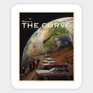 THE CURVE POSTCARD. Sticker